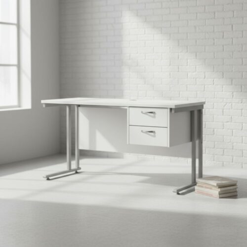 Urban Desk Cantilever 2 Drawer Fixed