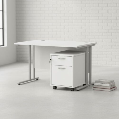 Urban Desk Cantilever 2 Drawer Mobile Pedestal