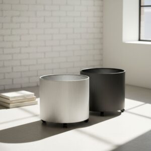 Round Fluted Planter