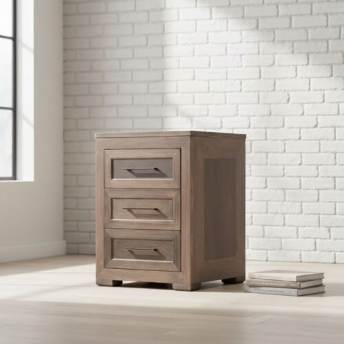 Serengeti Wooden Three Drawer Pedestal