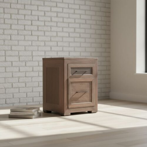 Serengeti Wooden Two Drawer Pedestal