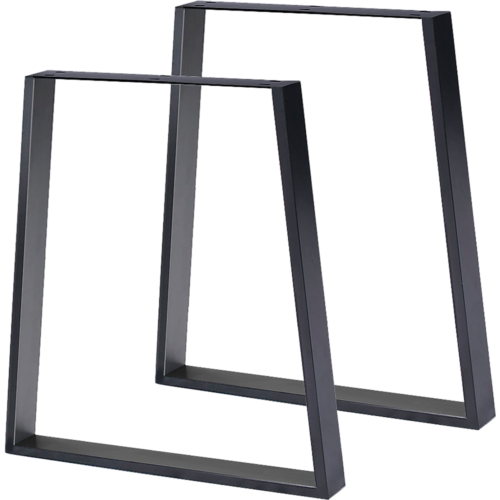 Trapezium Table Legs Steel Set