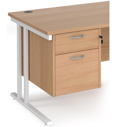 Pedestal 2 Drawer Fixed