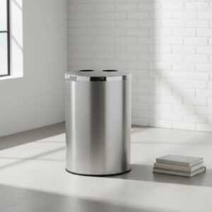 2 Division Stainless Steel Recycle Bin