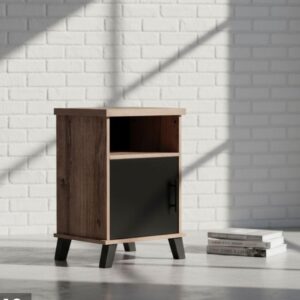 Ebony 1 Door Open Pedestal