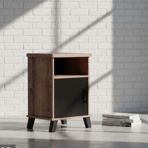 Ebony 1 Door Open Pedestal