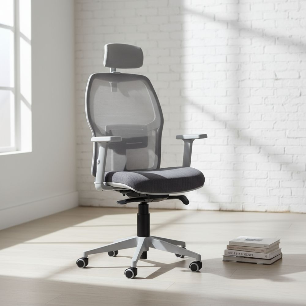 Airo Grey High-Back Chair
