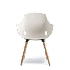 Globe Armchair Polyprop Timber Legs
