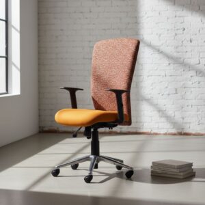 Wedge High Back Chair (Aluminium base)