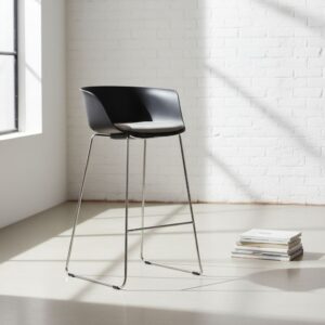 Loria Barstool with Chrome Frame