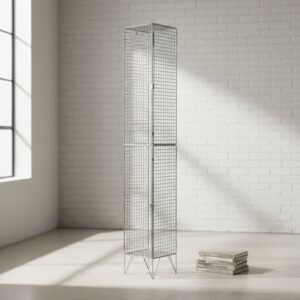 2 Compartment Wire Mesh Locker