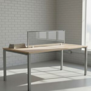Desk Based Screen with Glass 24mm