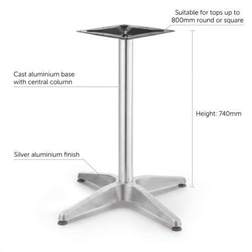 Aluminium Single Table Base